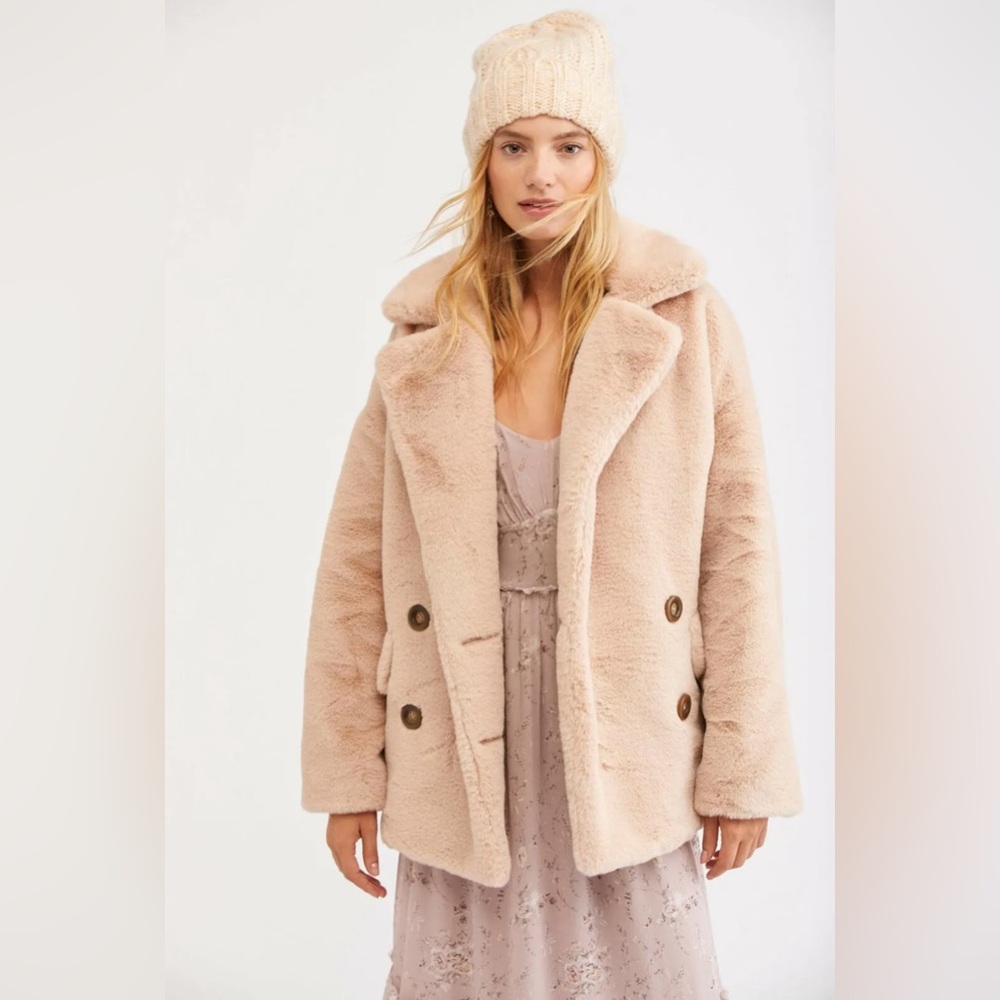 Free people faux fur jacket - Picture 10 of 13